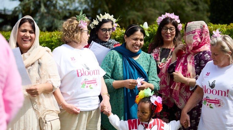 A group of ladies in the newly formed Feels Like Home choir